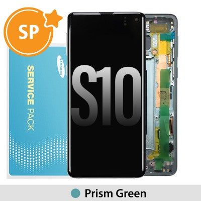 Tecguru_Samsung Galaxy S10 G973F OLED Screen Replacement Digitizer GH82-18850E/18835E (Service Pack)-Prism Green Tecguru_Samsung Galaxy S10 G973F OLED Screen Replacement Digitizer GH82-18850E/18835E (Service Pack)-Prism Green